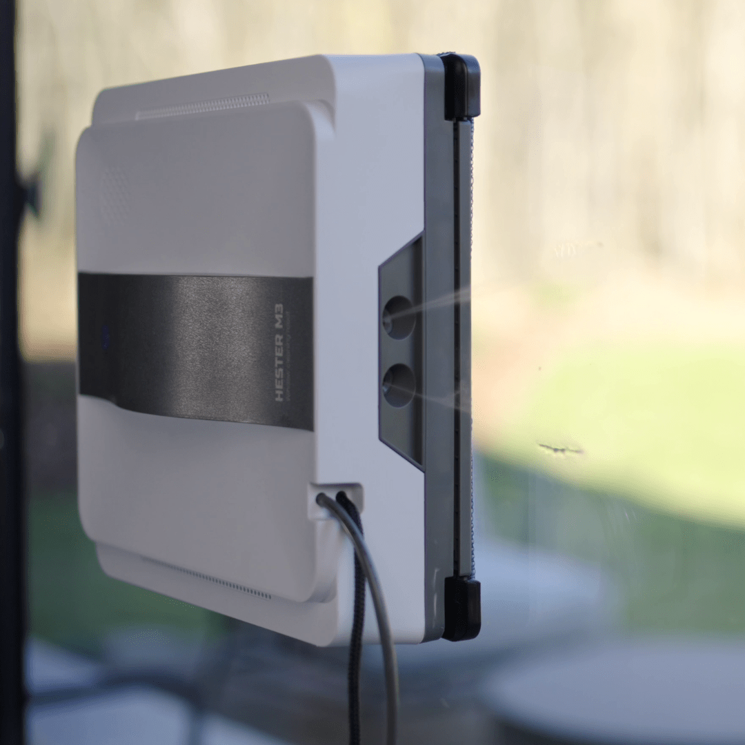 Professional Window cleaning robot HESTER M3 PRO Extra Clean with AI navigation & Corner Cleaning for Windows, Mirrors & Tiles - Hester