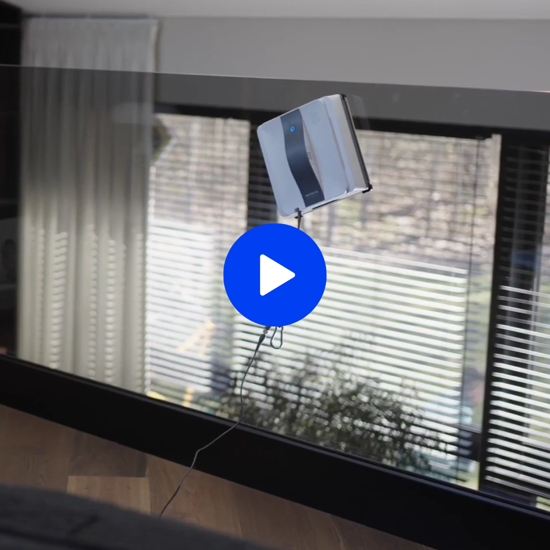 Professional Window cleaning robot HESTER M3 PRO Extra Clean with AI navigation & Corner Cleaning for Windows, Mirrors & Tiles