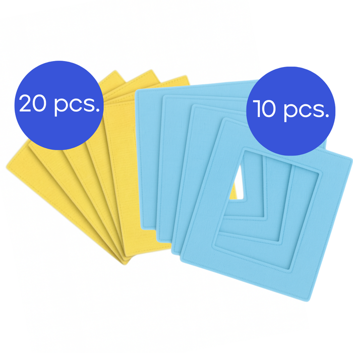 HESTER M3 cloth set: 20 cleaning cloths and 10 polishing cloths. - Hester